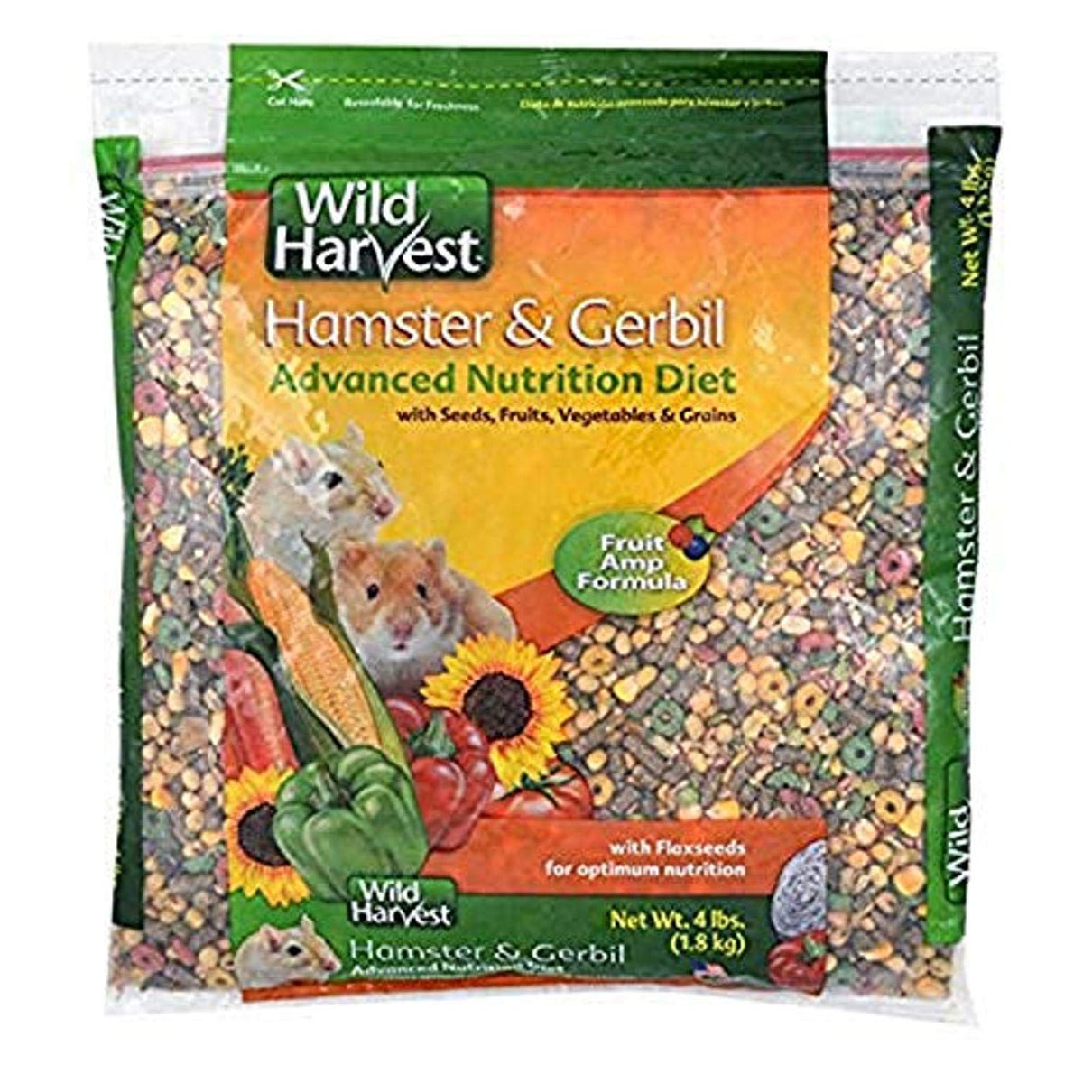 Alimento avanzado de Wild Harvest en bolsa, ideal para selección diaria de hámster y gerbil.