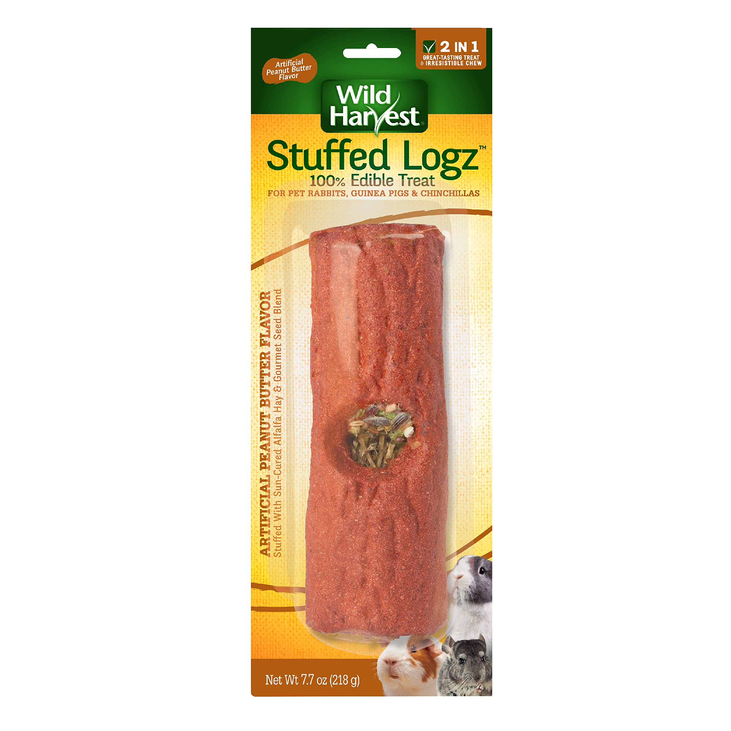 Wild Harvest Logz exterior, ideal para mordisqueo diario.