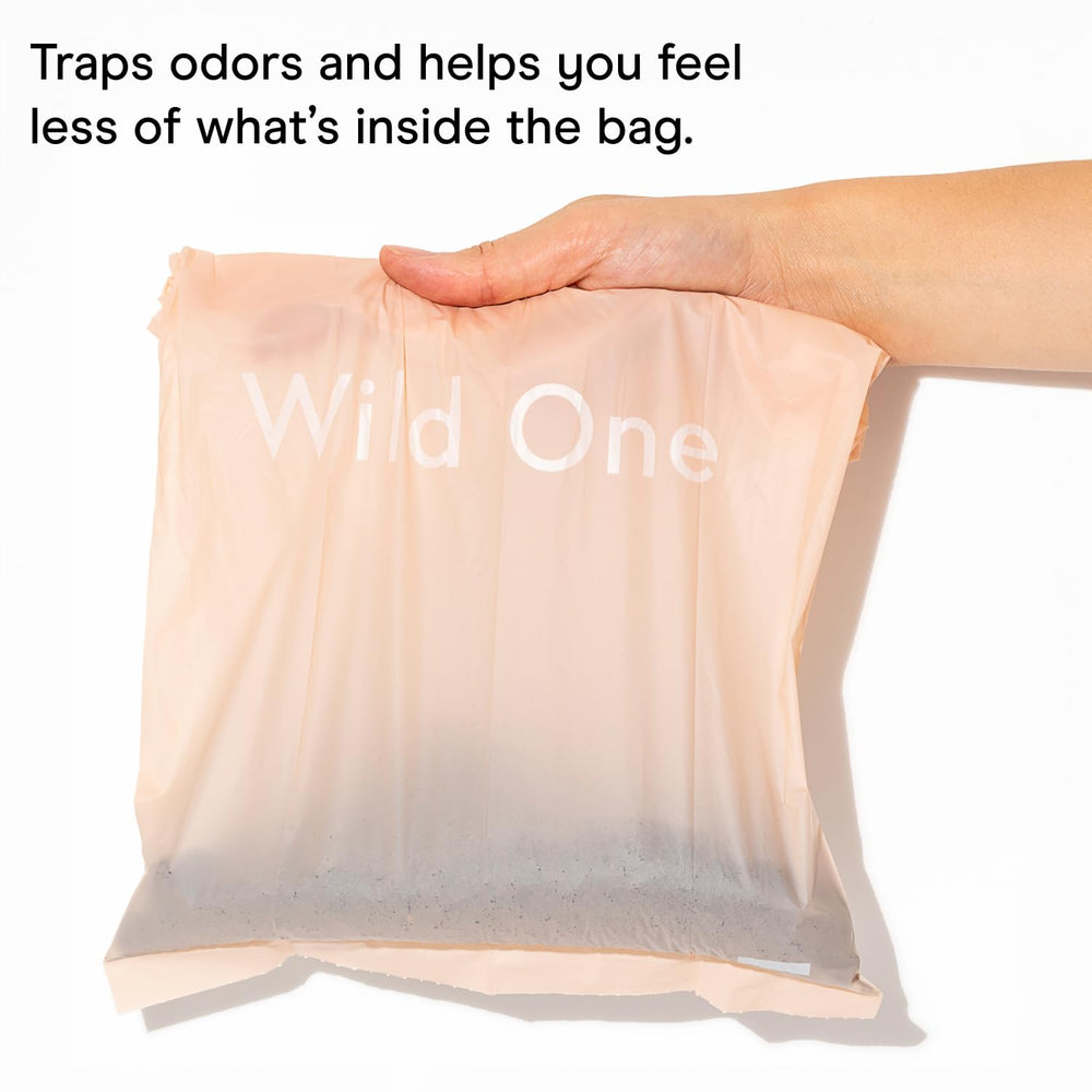 Wild One Bolsas a base de almidón con olor neutro para paseos.