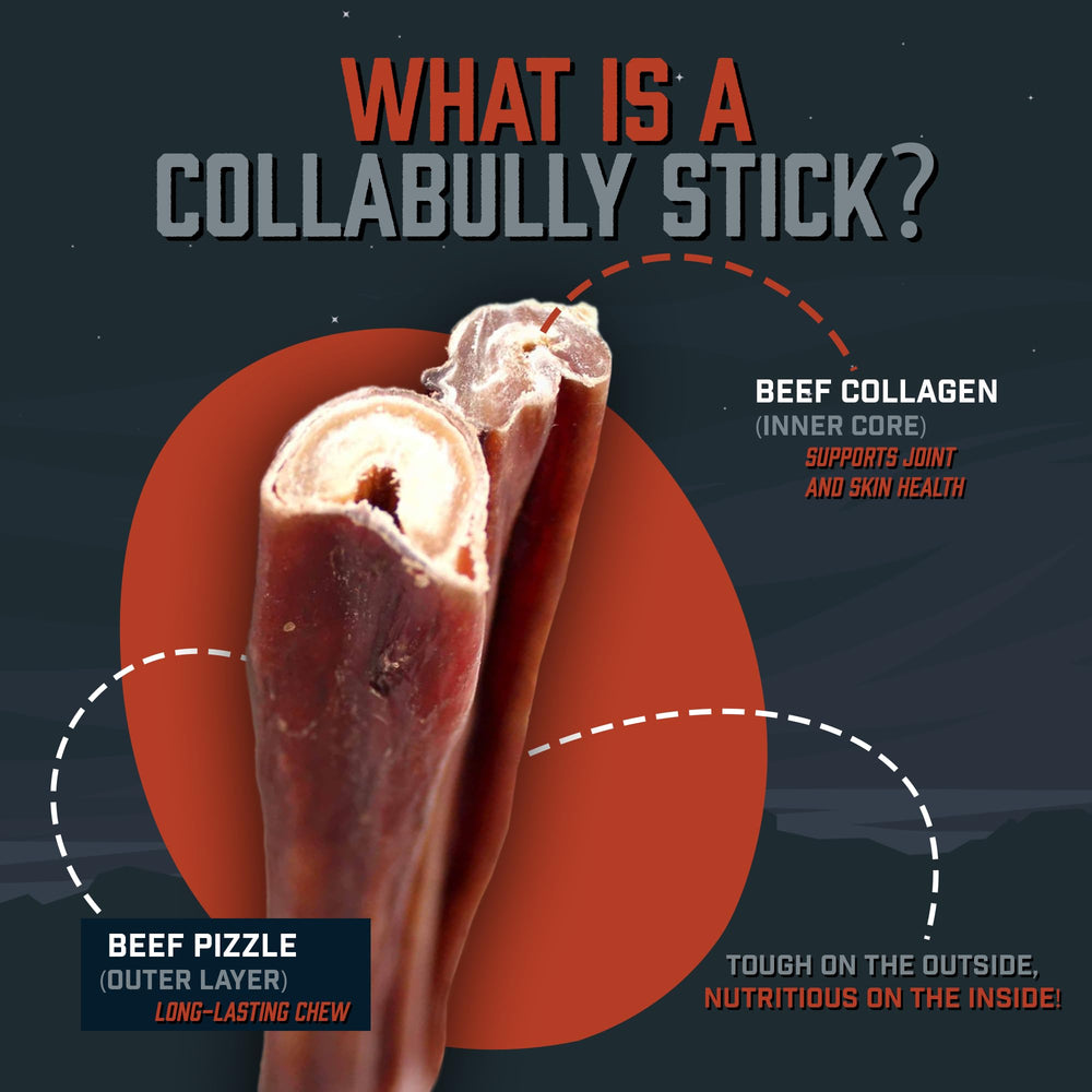 Etiqueta de CollaBully con ingredientes simples para una opción natural