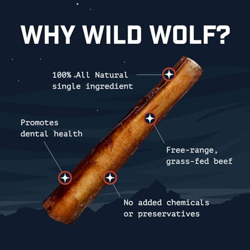 Wild Wolf palitos Angus sin hormonas, textura mixta para masticar