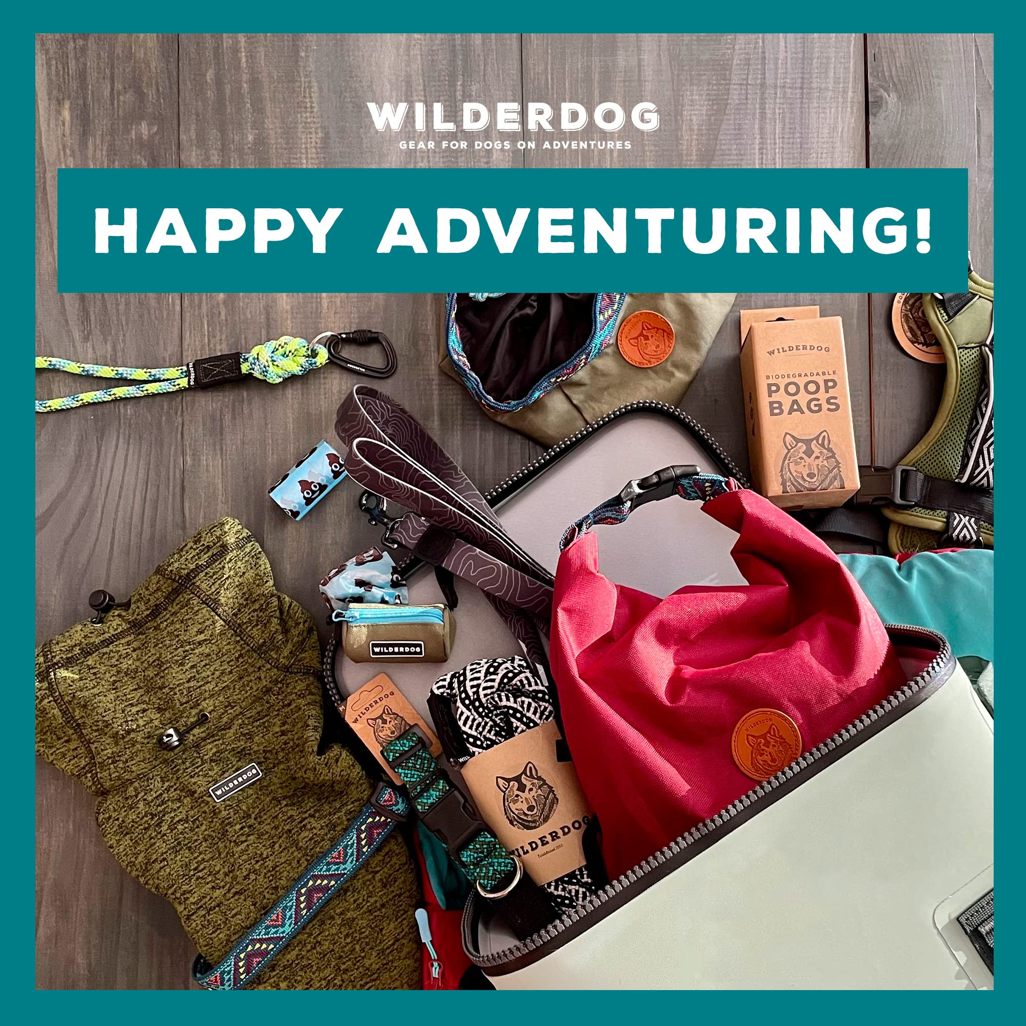 Wilderdog accesorio de paseo, dispensador integrado para excrementos sin complicaciones.