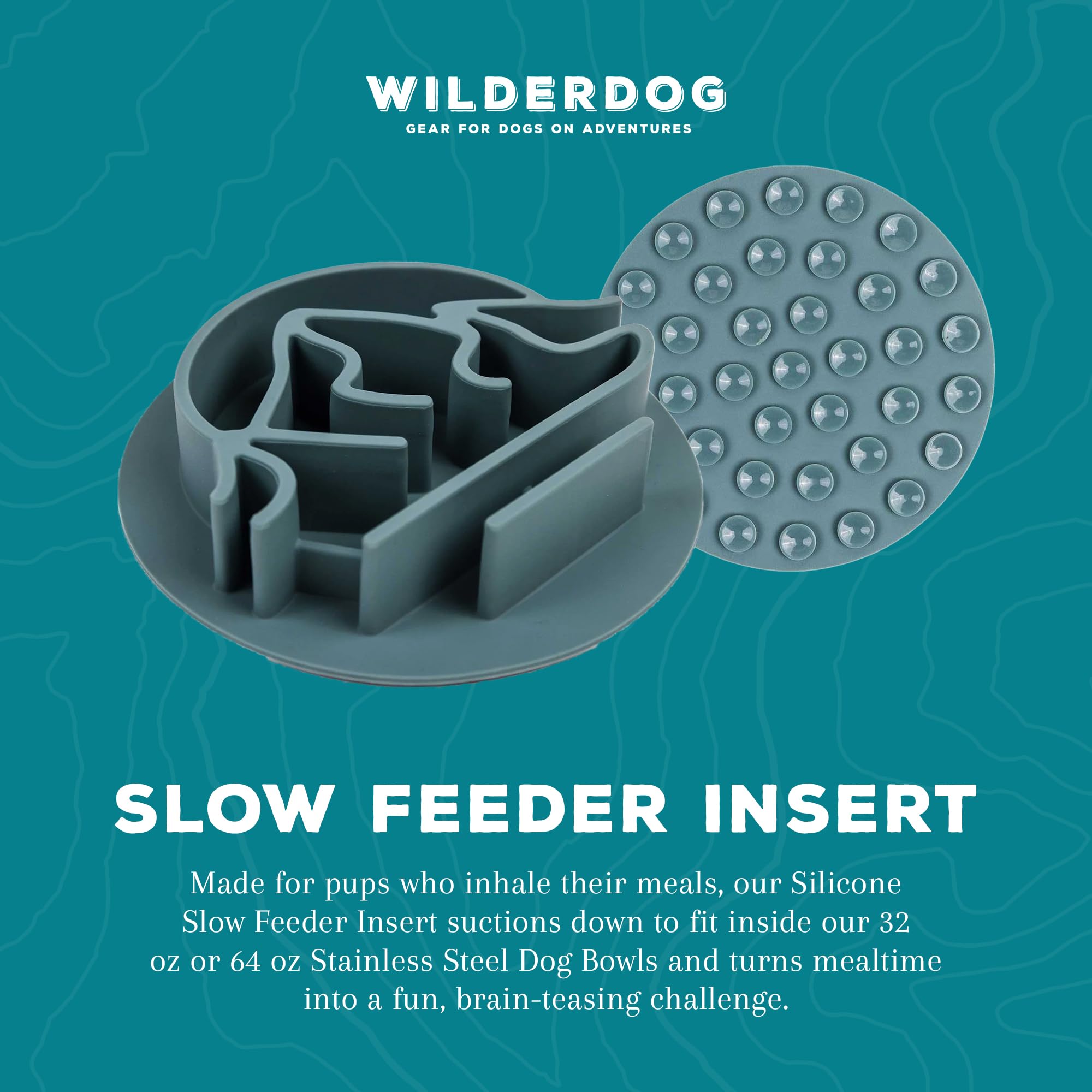 Alimentador Wilderdog lento ideal para aventuras y viajes con perro