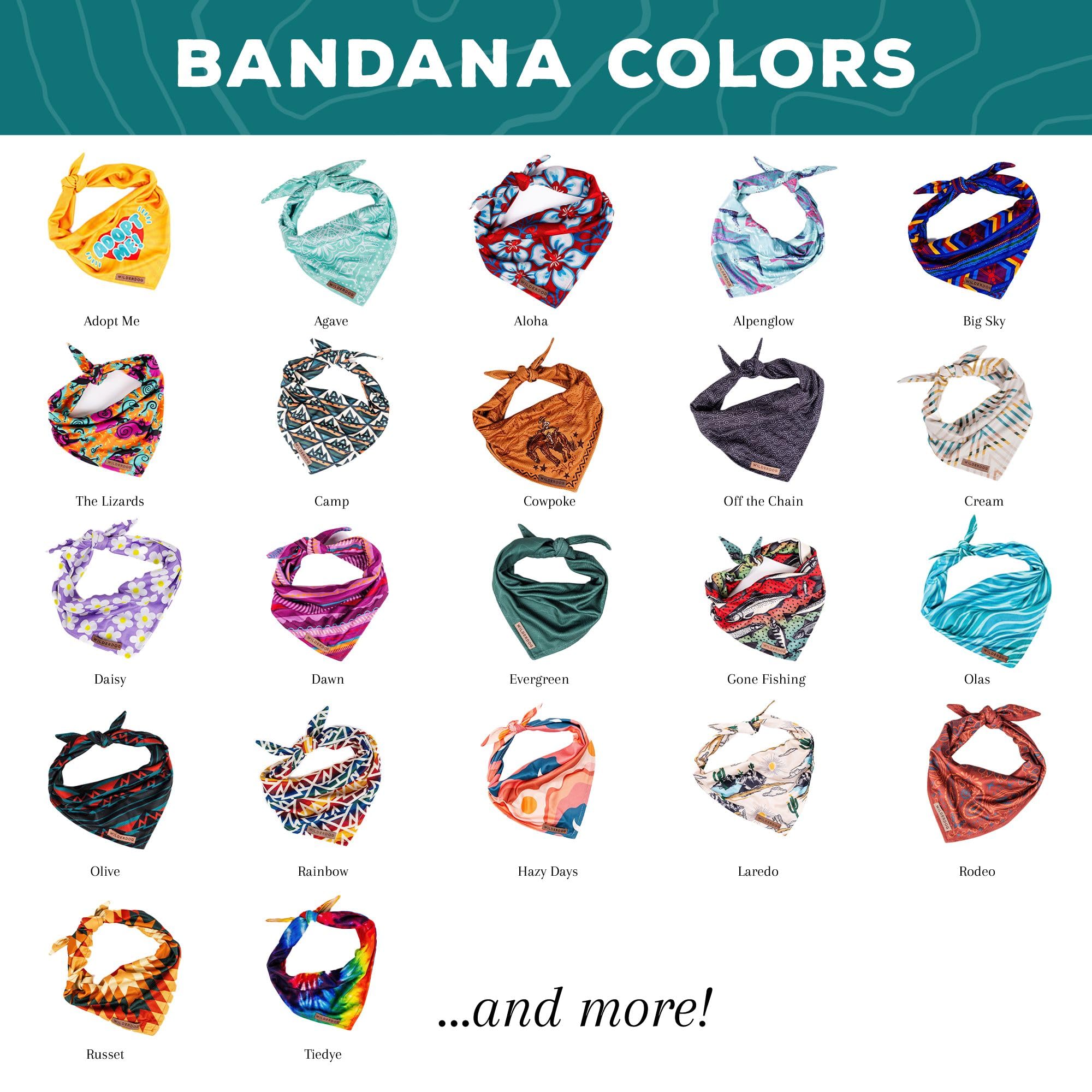 Bandana Wilderdog te peça tejido de mezcla poliéster para aventuras.
