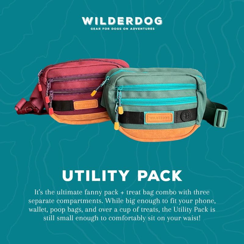 Wilderdog Bandolera Uso diario con perro, diseño cómodo para paseos.