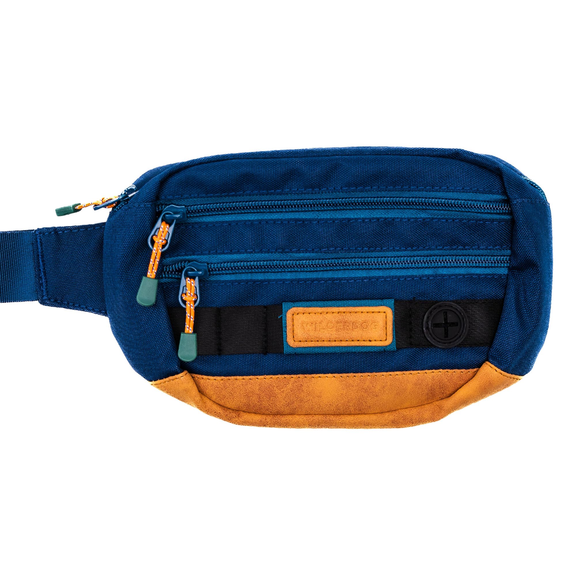 Wilderdog Bandolera Utilidad Azul Pacífico, vista frontal para acceso rápido a objetos.