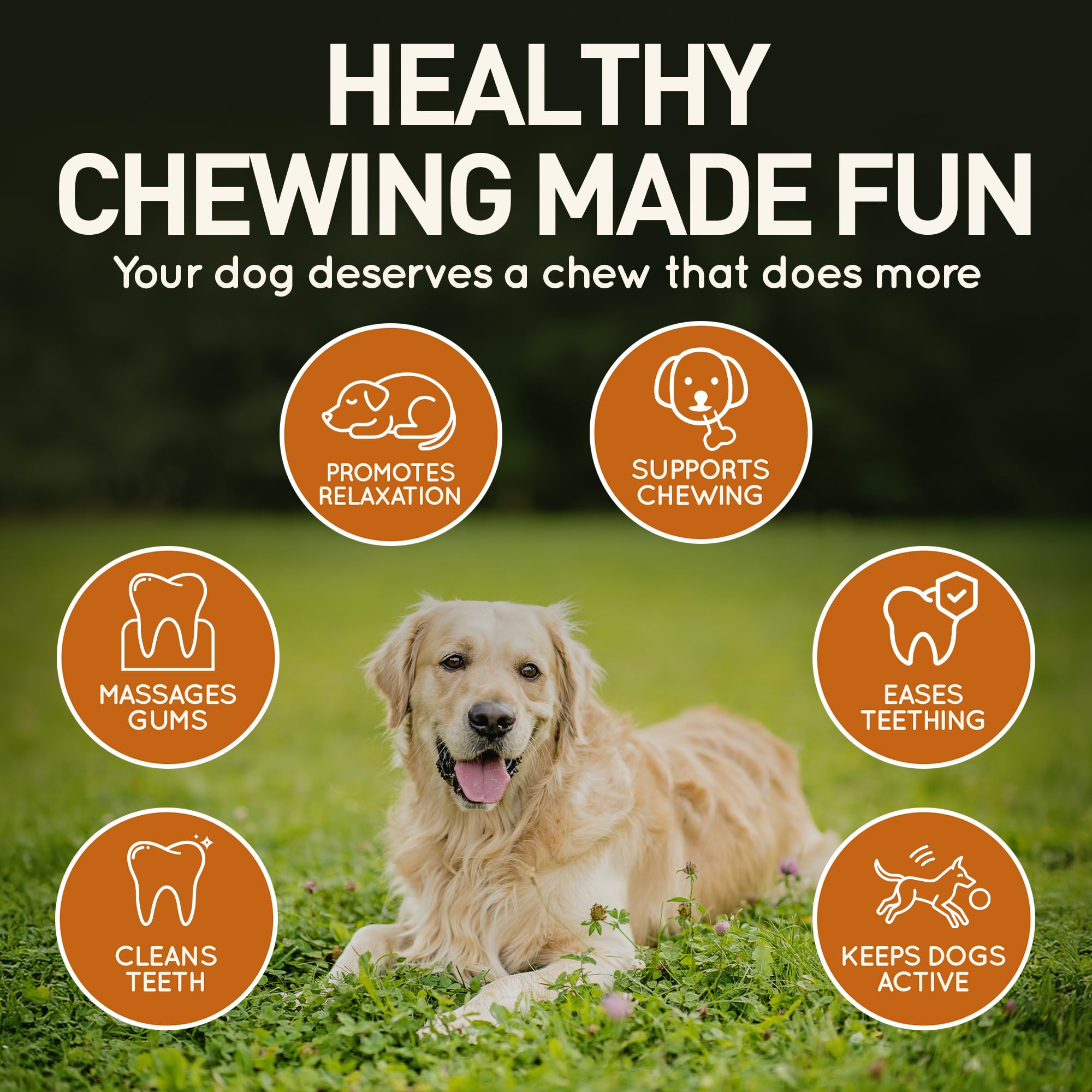 Wildfang juguete de cuero para perro pequeño, hueso 5mm, en uso para masticar suave