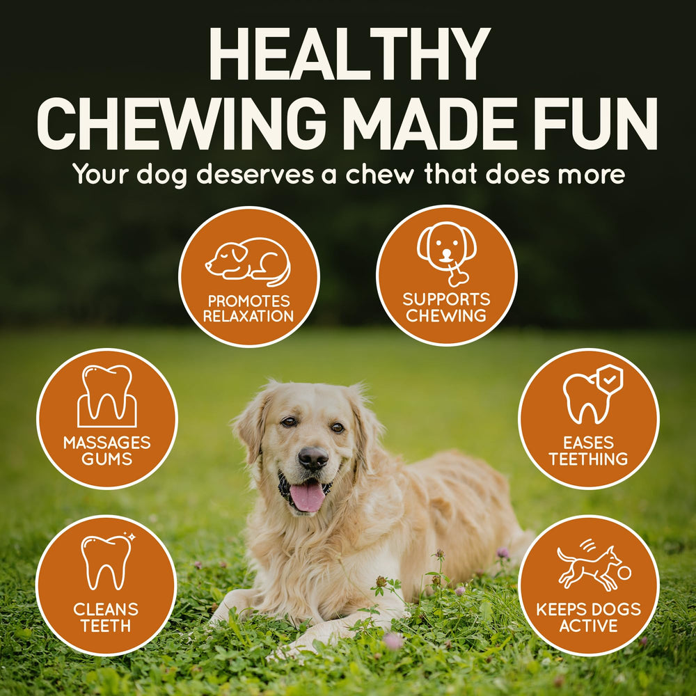 Wildfang juguete de cuero para perro pequeño, hueso 5mm, en uso para masticar suave