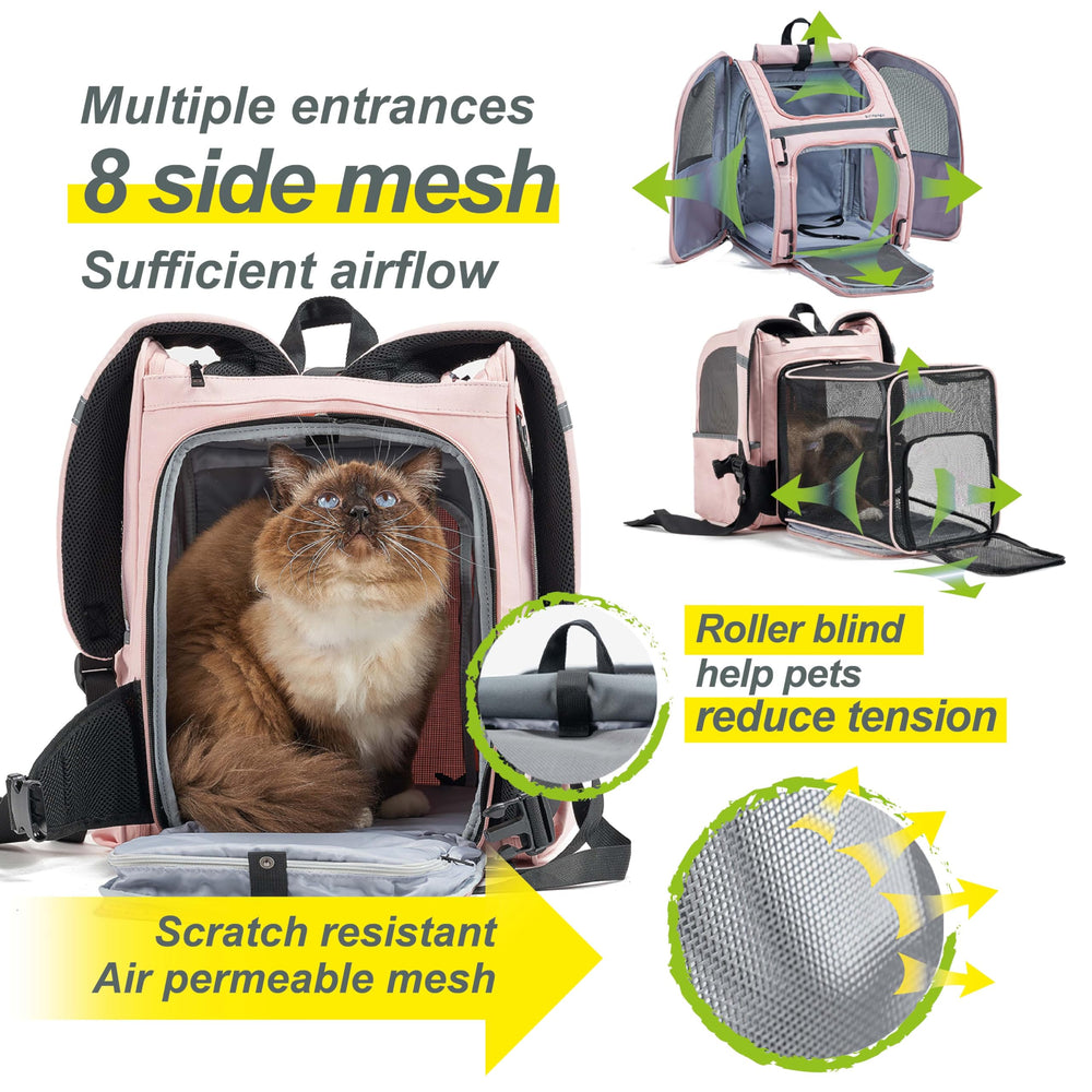 Mallas transpirables visibles Wildgogo permiten ver a la mascota con claridad