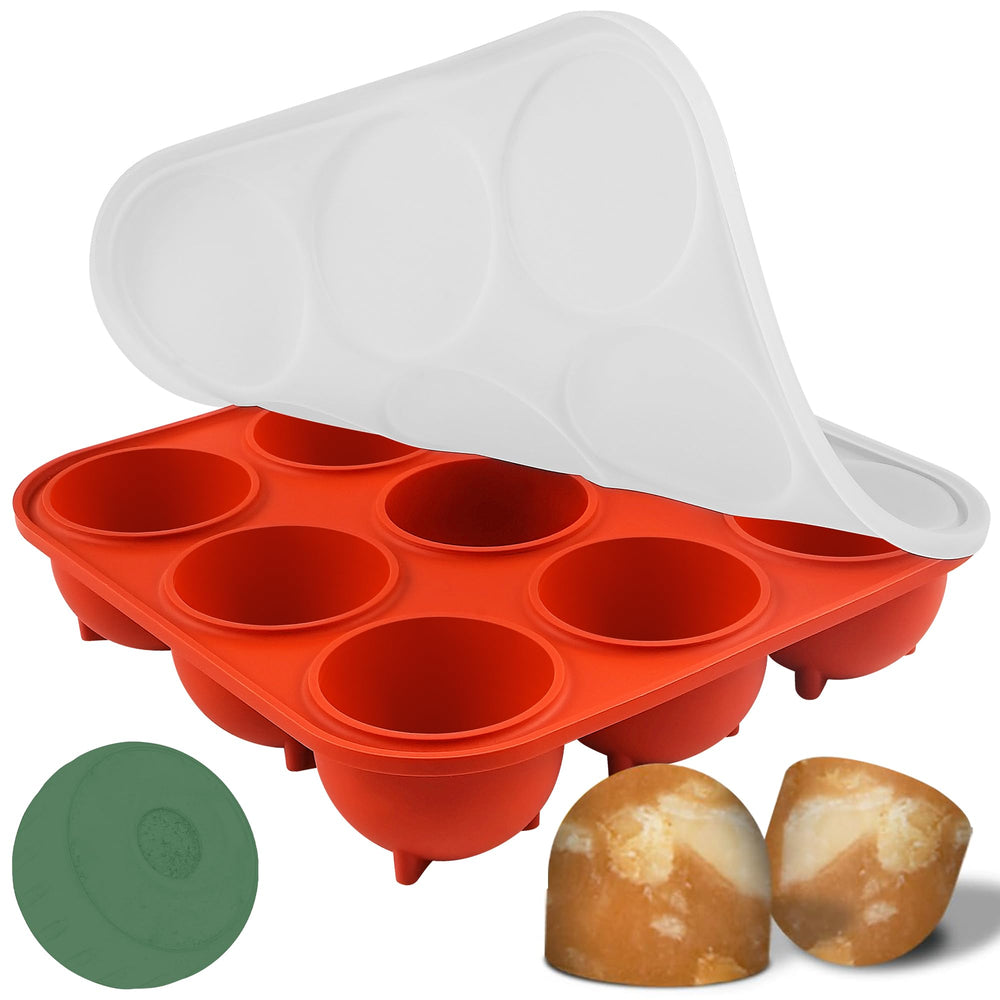 Molde de silicona Wilewir con tapa para 9 snacks caninos, listo para congelar.