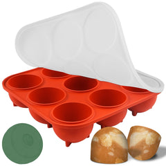 Molde de silicona Wilewir con tapa para 9 snacks caninos, listo para congelar.