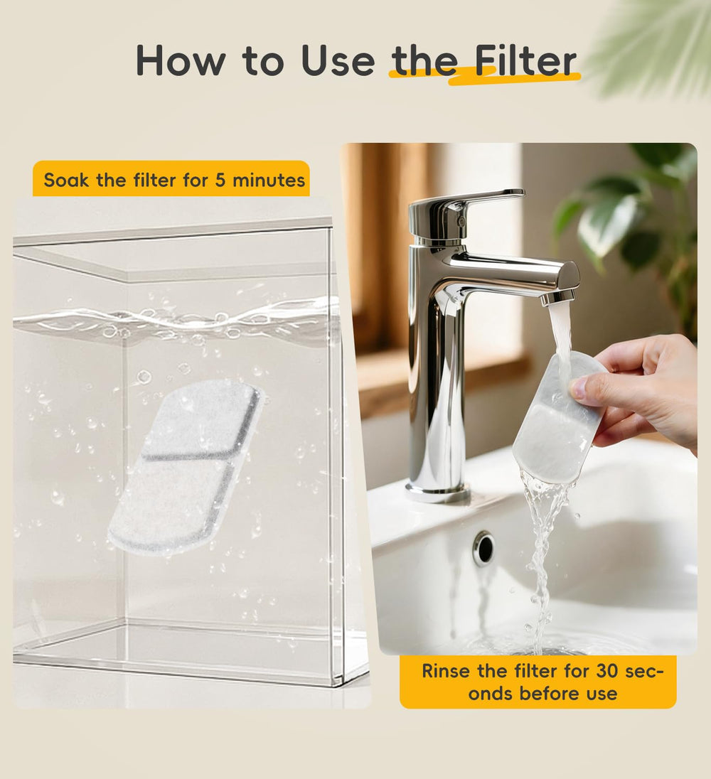 Filtros de reemplazo WILKIEE para fuente de agua.