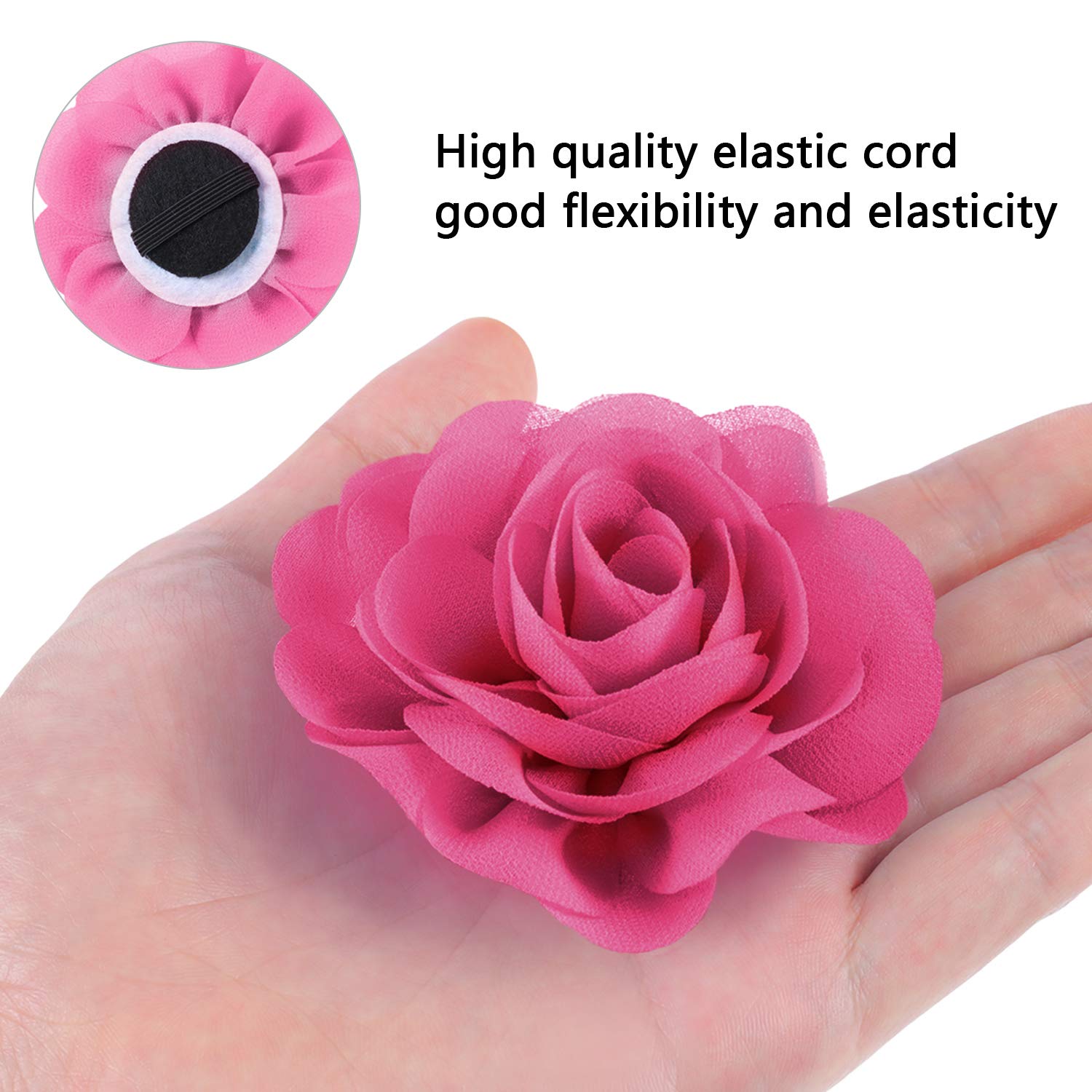 Willbond accesorio estilo para paseos con flores, fácil de poner.