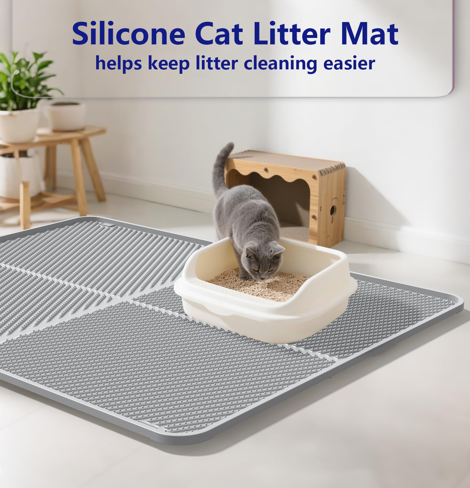 windhunt alfombrilla de silicona para caja de arena, vista trasera y antideslizante