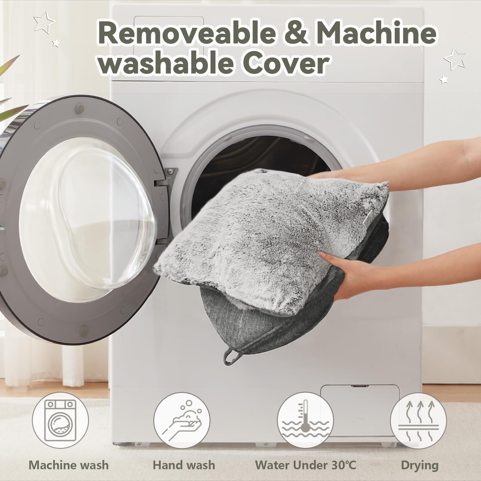 Windracing cama lavable a máquina o a mano para fácil cuidado.