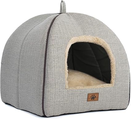 WINDRACING cama de gatos interior con cueva, refugio cálido para descansar