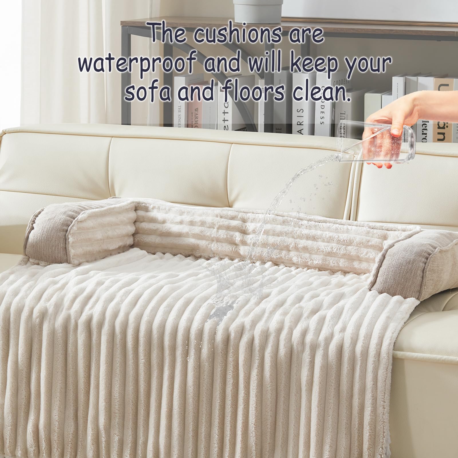 WindRACING cama-perro-sofa-lujo capa impermeable que protege muebles y mantiene el área limpia.