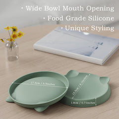 Wingcases tazones antideslizantes para gatos, estabilidad durante la comida.