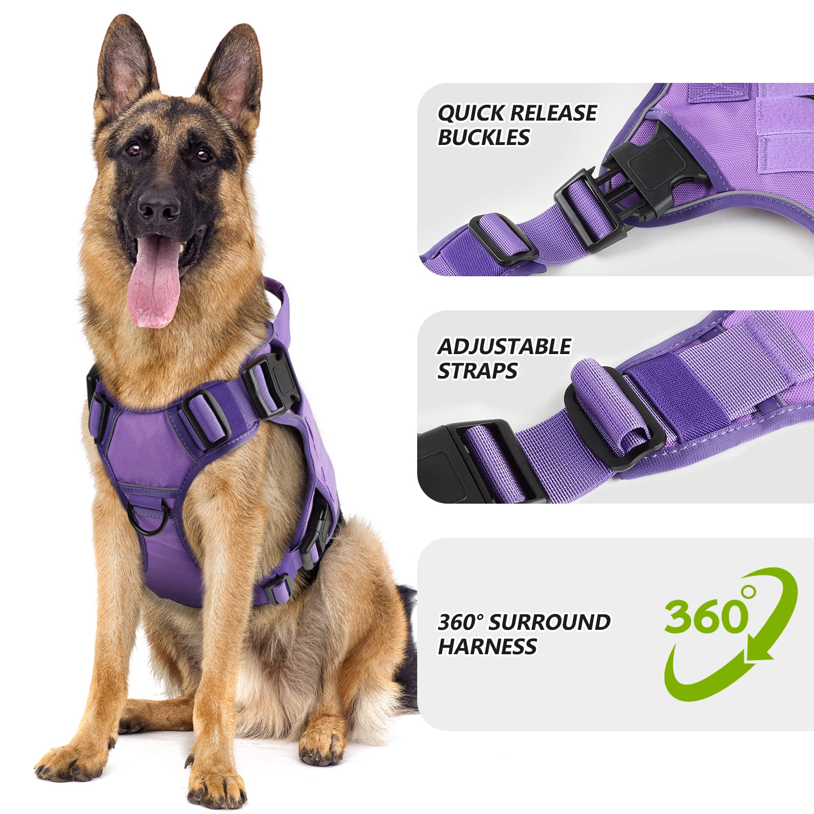 WINGOIN arnés táctico con asa de control para manejo cercano
