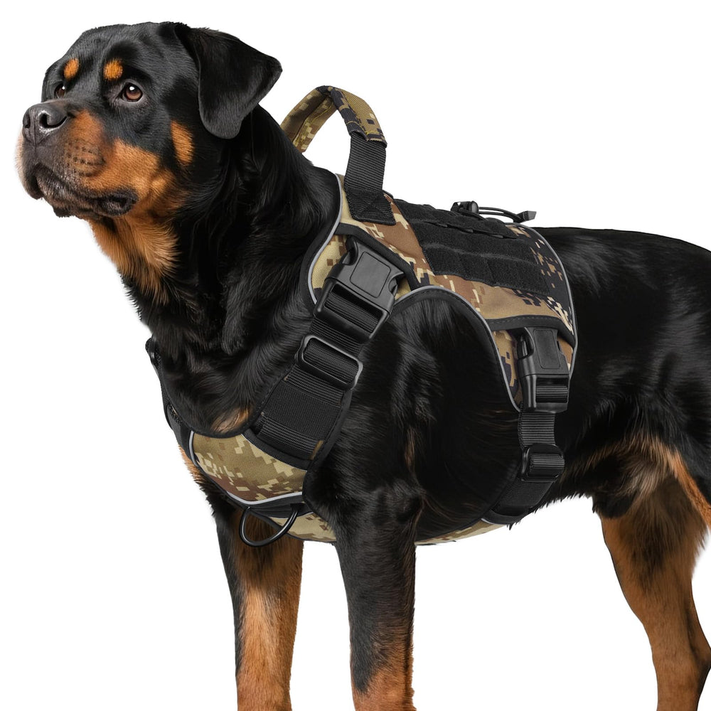 Arnés táctico WINGOIN para perros grandes con camuflaje, cómodo y duradero