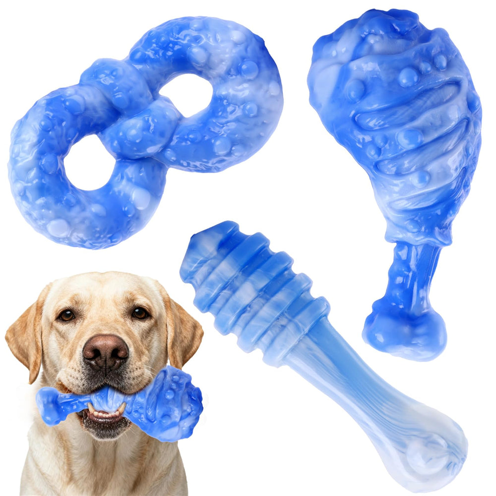 WinTour Palito Indestructible Azul, ideal para masticación prolongada y entretenimiento.