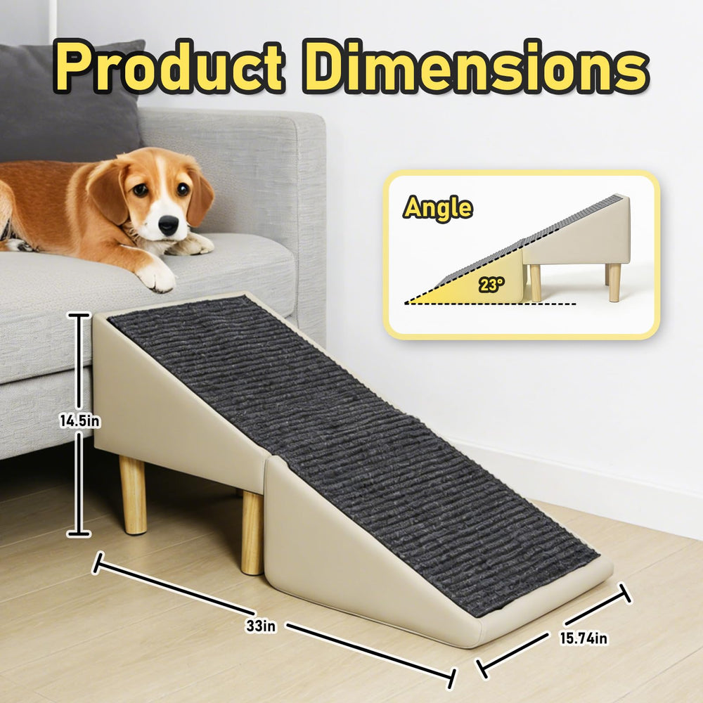 Rampa-ottomán-perro para cama de WLDGQGE, acceso cómodo a la cama para mascotas.