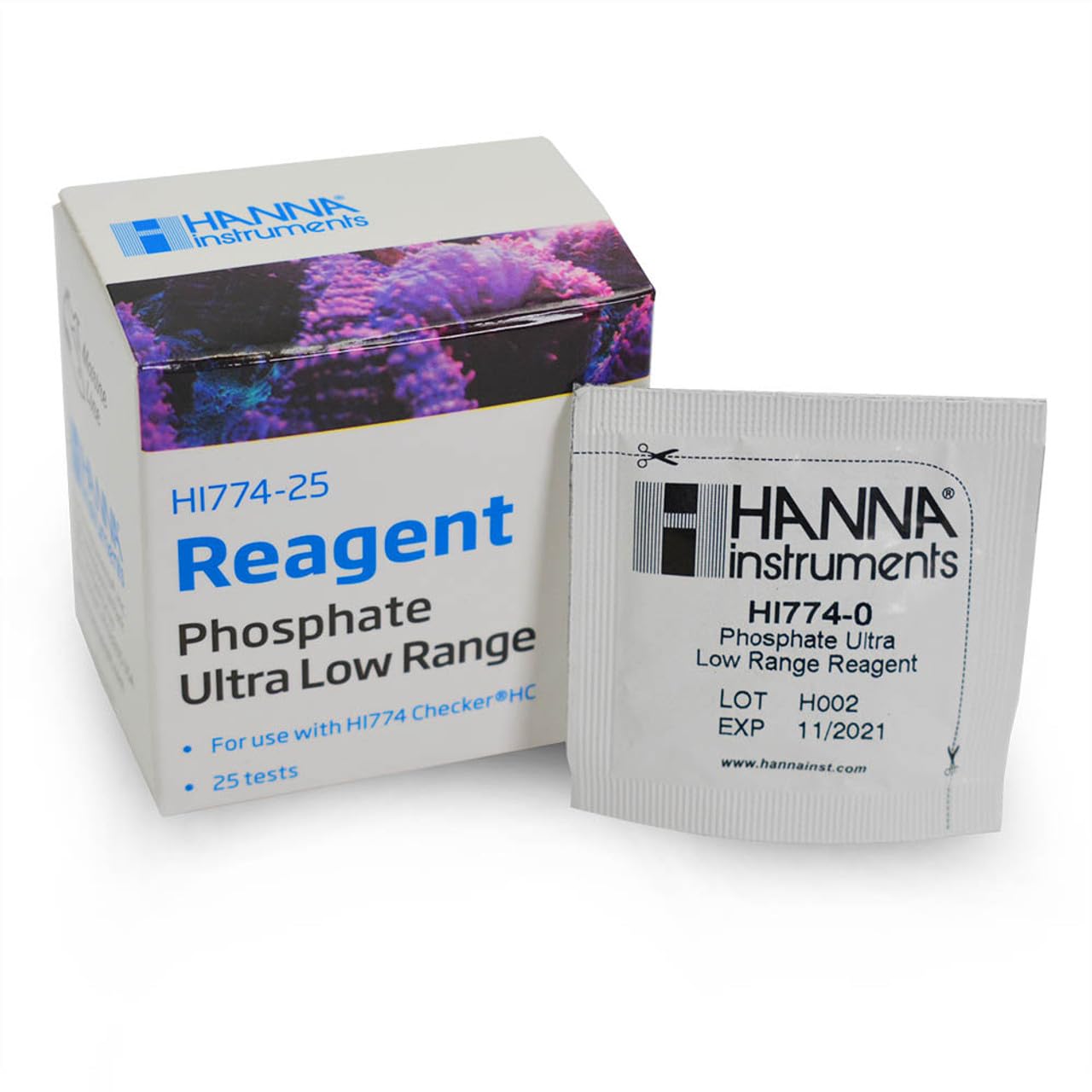 WLR Industries Hanna HI774-25: botella reactivo para fosfato, rango ultrabajo, uso en acuarios