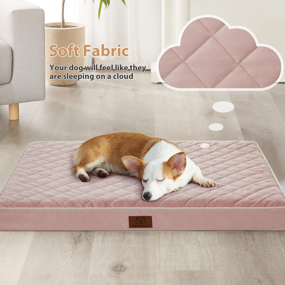 Funda desmontable lavable de la cama WNPETHOME para limpieza fácil y rápida.