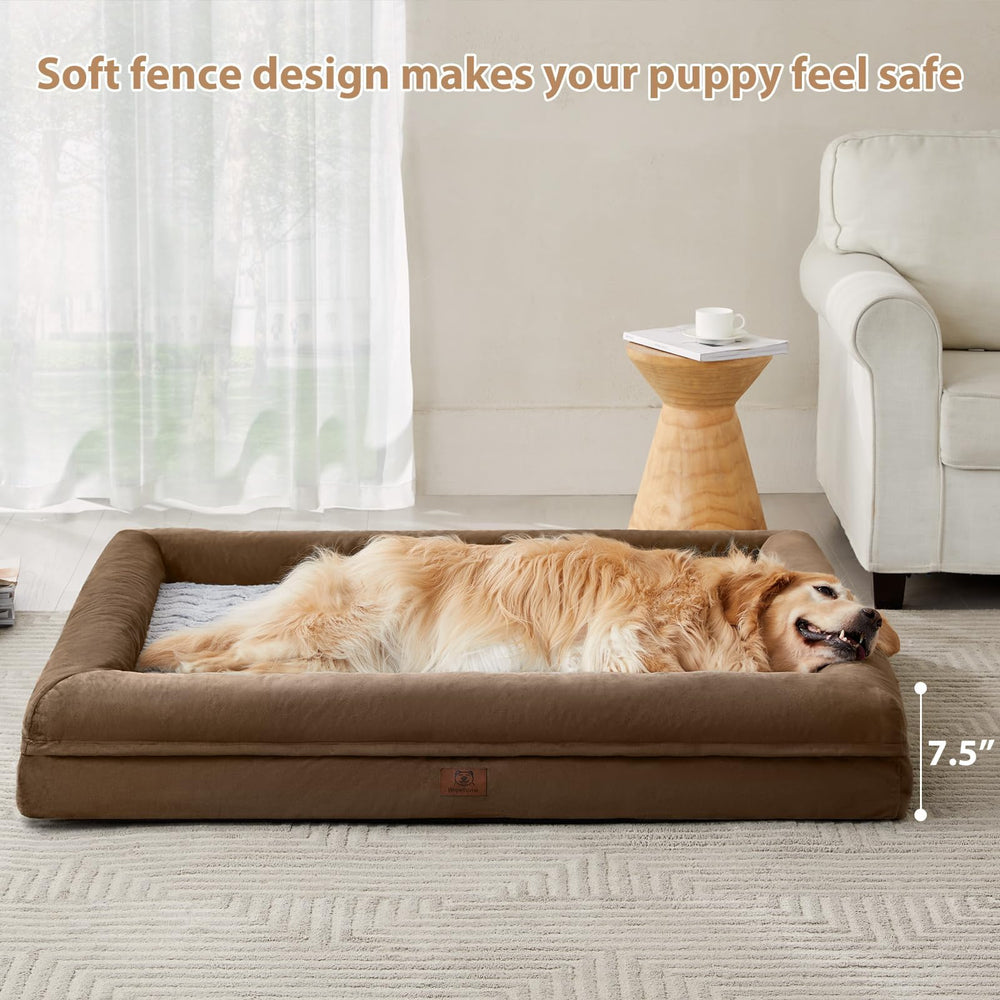 Dimensiones 61x43x7.5 pulgadas de WNPETHOME, ideal para perros grandes