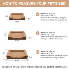 Cama WNPETHOME con base antideslizante evita movimientos durante el descanso.