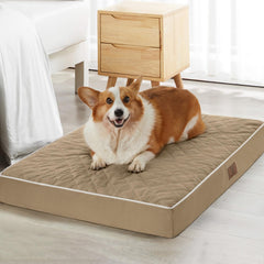 Cama ortopédica XXL WNPETHOME, terciopelo suave para descanso cómodo.