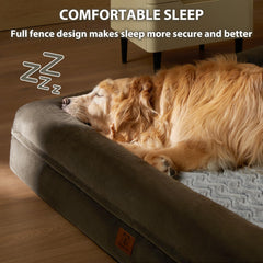 Cama para perros WNPETHOME XXXL con funda impermeable, ideal para proteger la espuma.