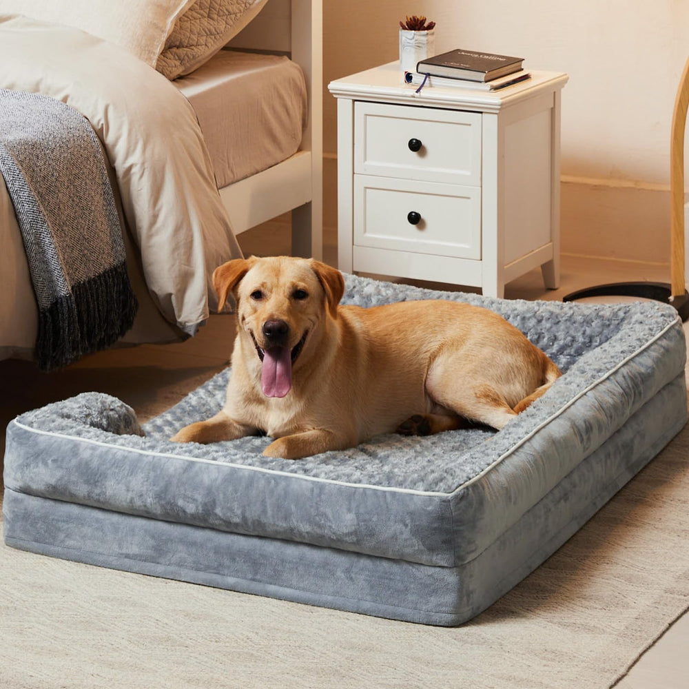 Cama de gran tamaño WNPETHOME 36x27x6.5 para perros grandes.