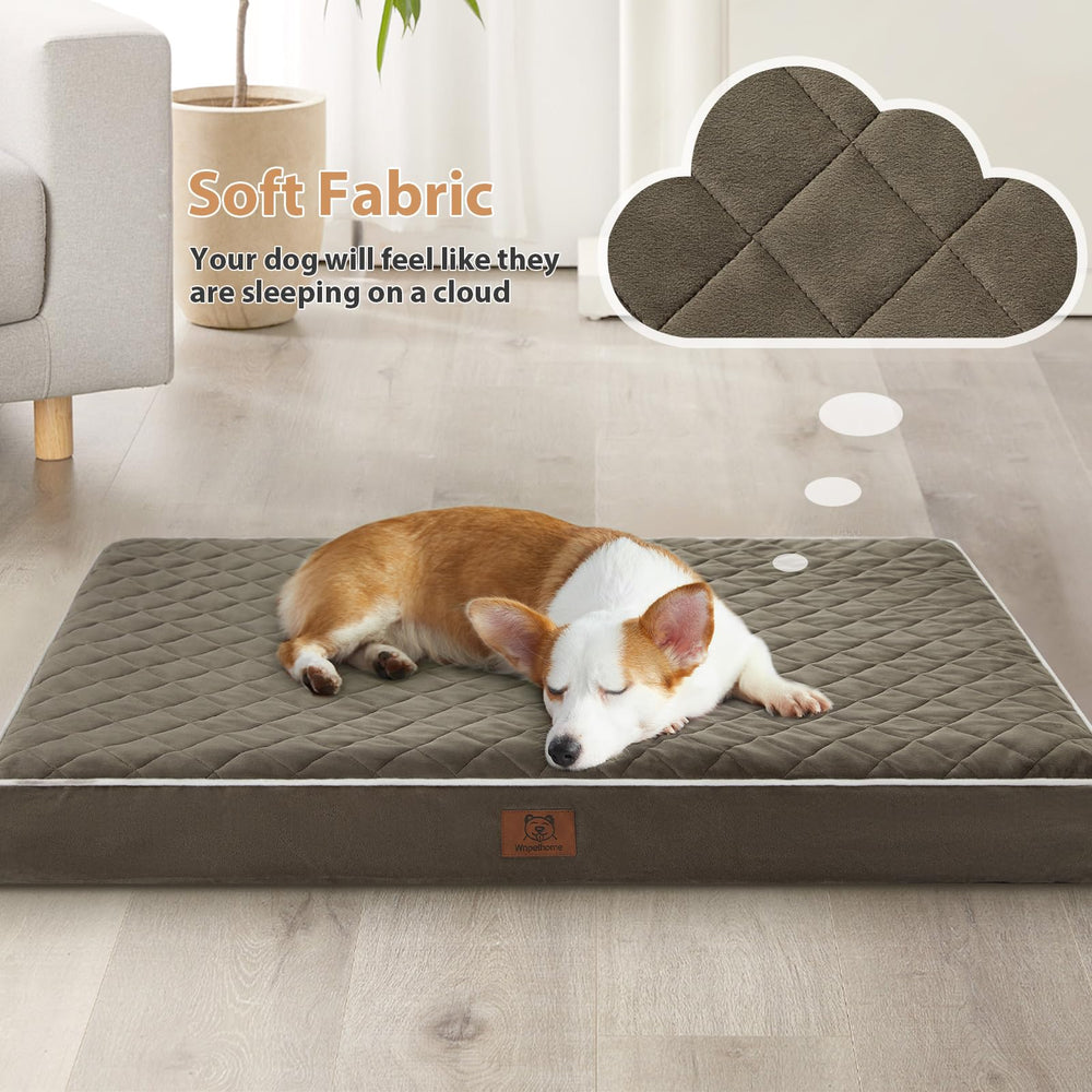 WNPETHOME cama perro con diseño acolchado para soporte cómodo.