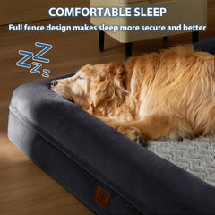 WNPETHOME XL barandillas acolchadas brindan apoyo seguro durante el descanso.