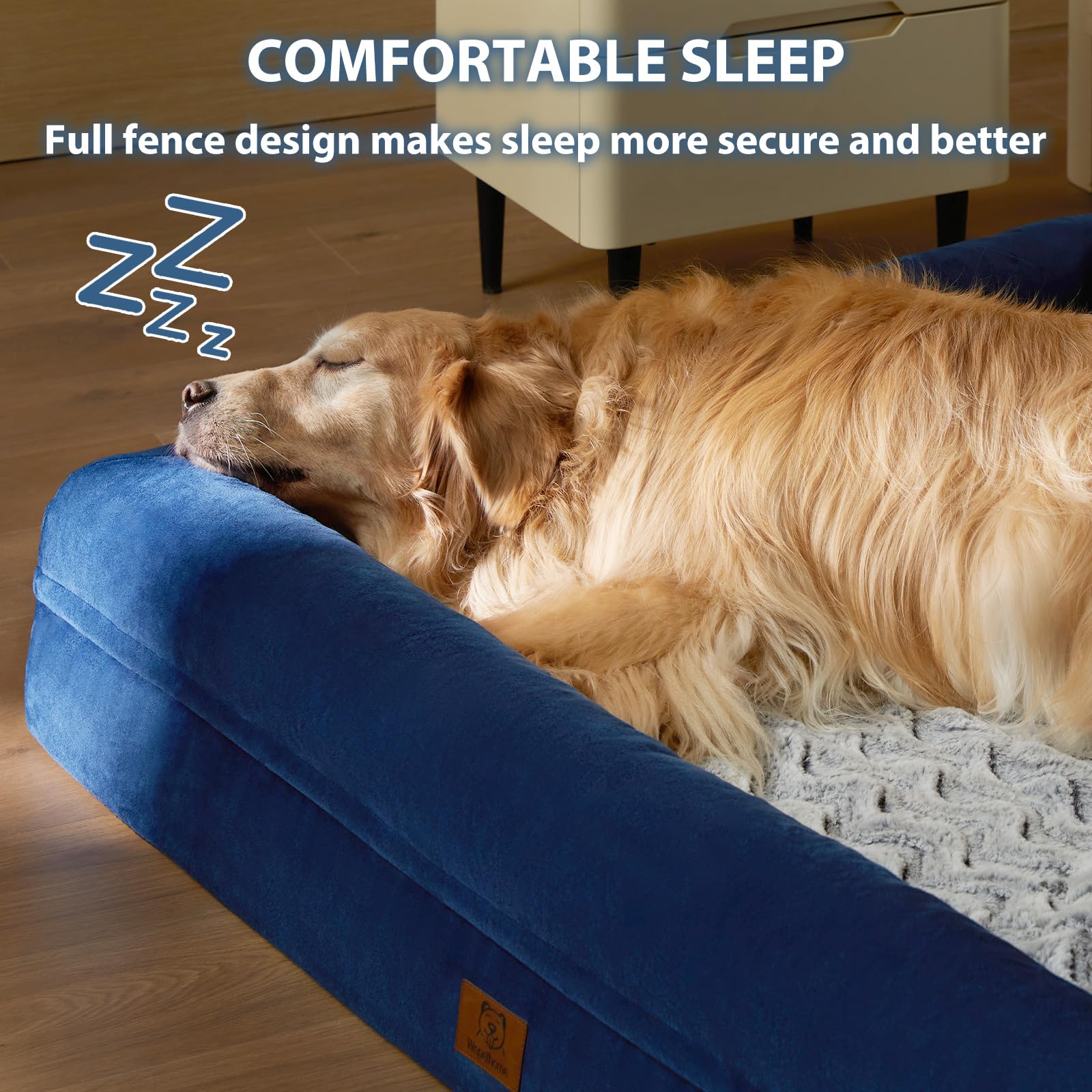 Funda impermeable lavable de WNPETHOME XL facilita la limpieza.
