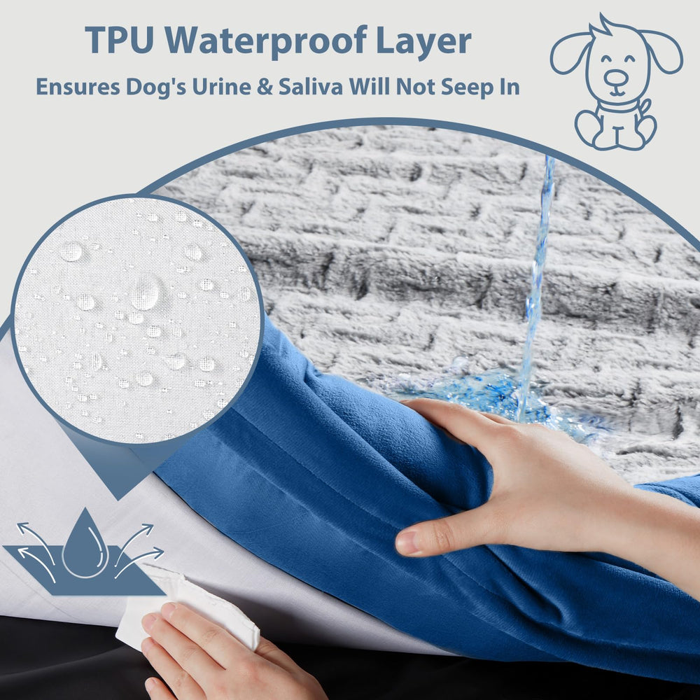 Funda removible de WNPETHOME XL con cremallera para limpieza rápida.