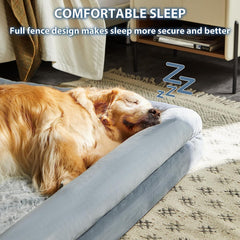 Funda lavable y cierre resistente de la cama WNPETHOME para higiene simple.