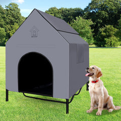 Wn's Day casa exterior para perros grandes con interior amplio para varias mascotas