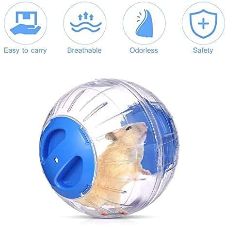 WNZQK bola-ejercicio-hamster-azul, juego cómodo y seguro para roedores pequeños.