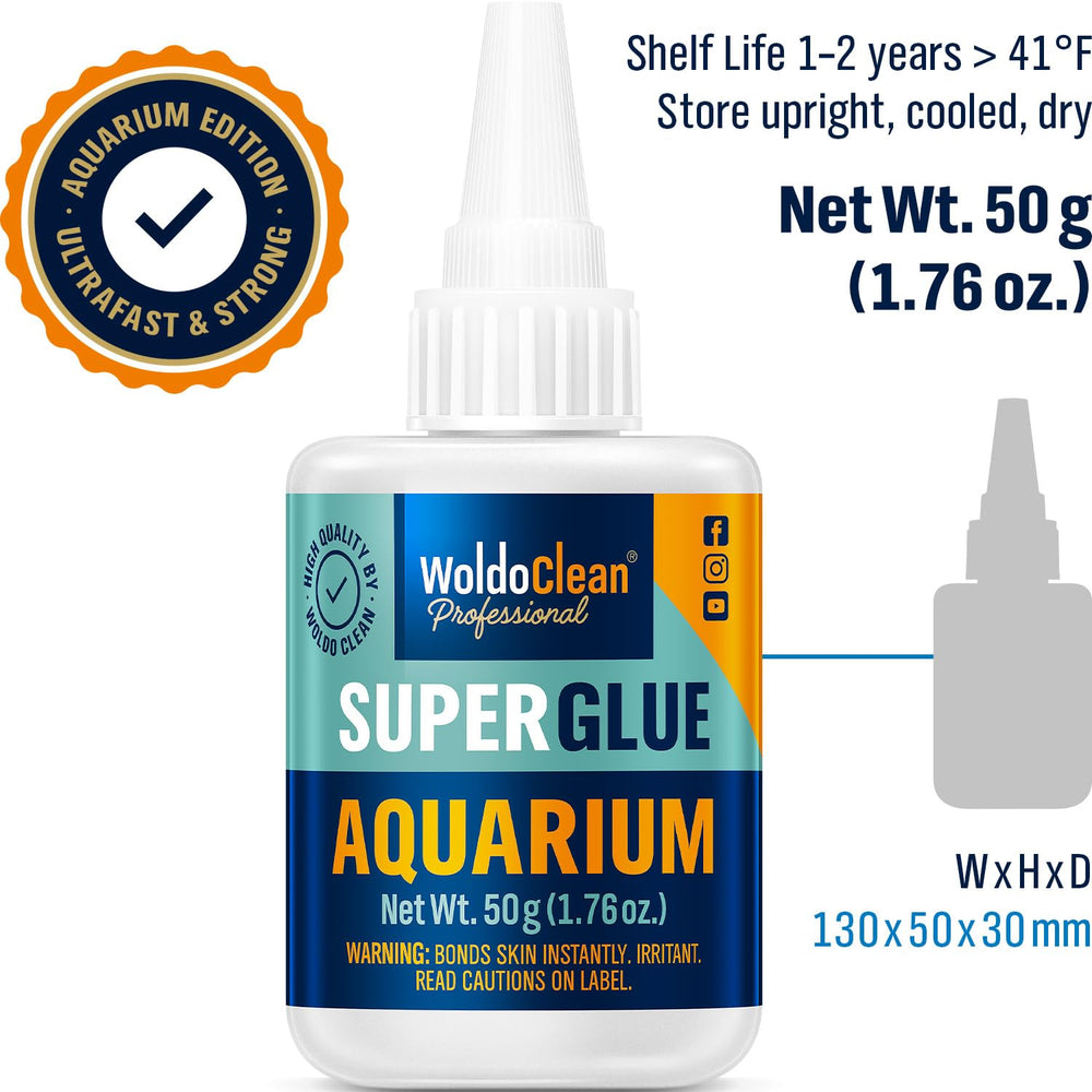 WoldoClean adhesivo para acuario acabado transparente al secar