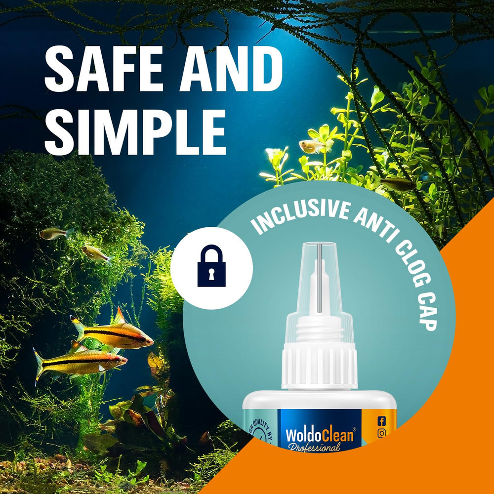 WoldoClean adhesivo para acuario aplicación rápida en superficies