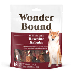 Wonder Bound Kabobs para perros porciones sabrosas con pollo pato hígado