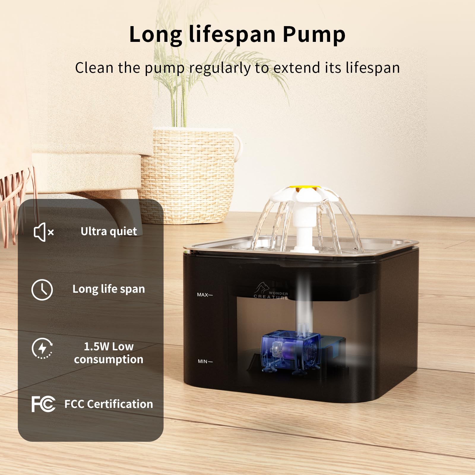 Wonder Creature: filtración de dos etapas para agua más limpia.