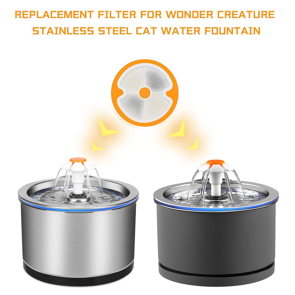 Wonder Creature filtros para fuente de gato, enjuague previo garantiza mayor limpieza
