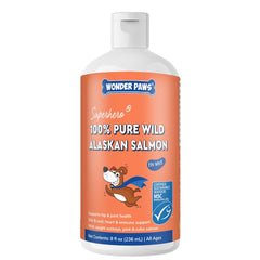 Wonder Paws: botella de aceite de salmón salvaje para piel y pelaje sanos