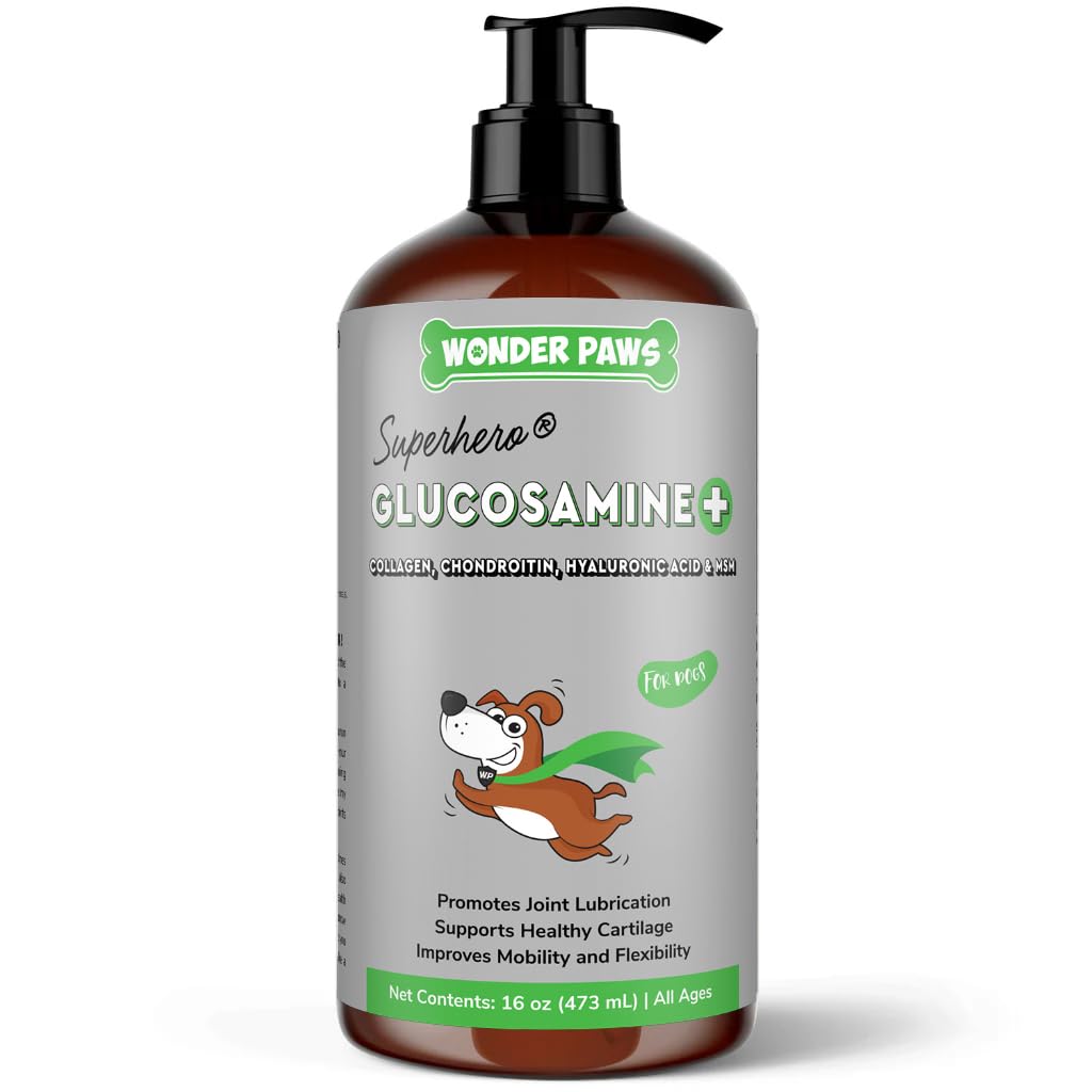 Wonder Paws bote de suplemento articular para perro que mantiene la movilidad.