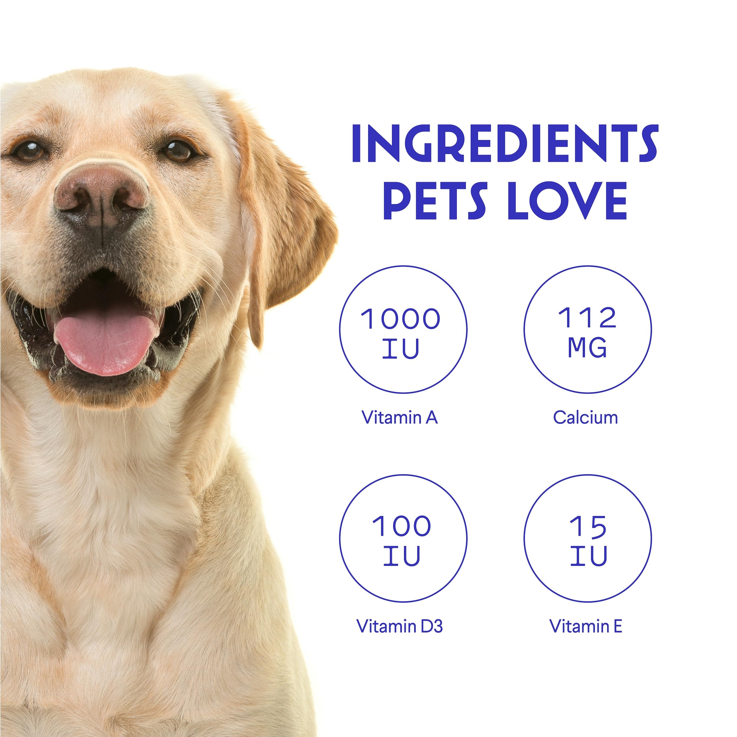 Wonder Paws inmunidad fortalecida con antioxidantes y vitaminas