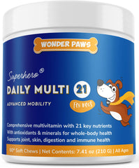 Wonder Paws masticables diarios para perros: apoyo articulaciones y piel saludable