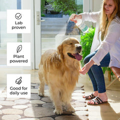 Wondercide cedro spray para jaulas y zonas de alojamiento de mascotas.